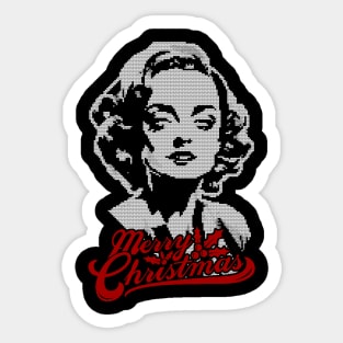 Christmas Bette Davis Sticker